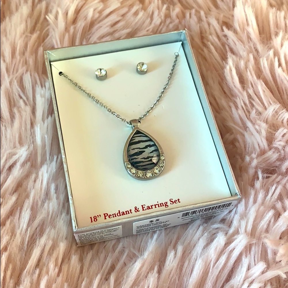 Pretty 18” Pendant and Earring Set